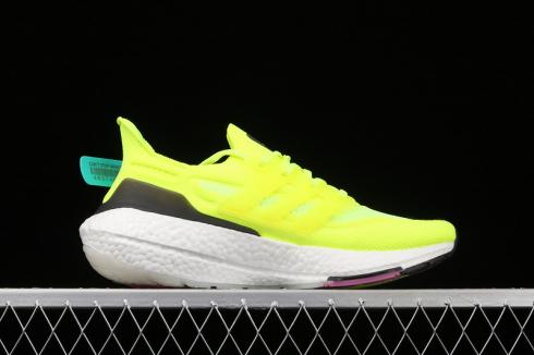 Adidas Ultra Boost 2021 Solar Yellow Cloud White Screaming Pink FY0373