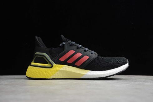 Adidas Ultra Boost 20 Black Yellow Red EG4369