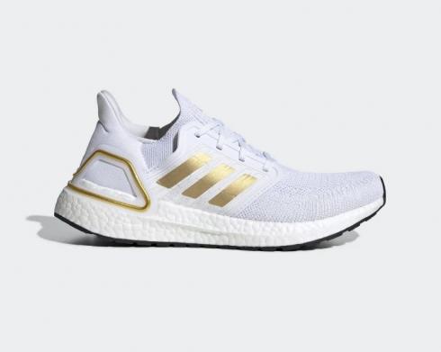 Adidas Ultra Boost 20 Cloud Wit Goud Metallic Core Zwart EG0727