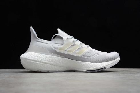 Adidas Ultra Boost 21 Dark Grey Cloud White Shoes FY0556