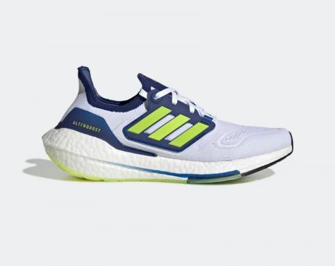 Adidas Ultra Boost 22 Cloud White Solar Yellow Victory Blue GZ7211 。