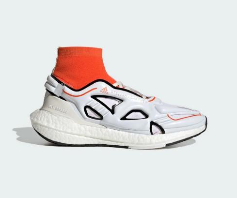 Adidas Ultra Boost 22 Stella McCartney ใช้งานสีส้มสีขาว Vapor Core สีดำ GY6111