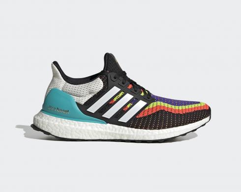 Adidas Ultra Boost DNA What The Core Zwart Wolk Wit Solar Rood FW8709