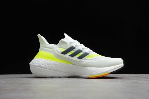 Adidas Ultra Boost UB21 Cloud White Yellow Core Black Zapatillas para correr FY0401