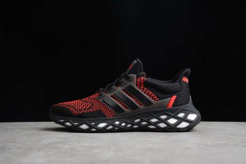 Adidas Ultra Boost WEB DNA Core Black Red Cloud White GY8091 。