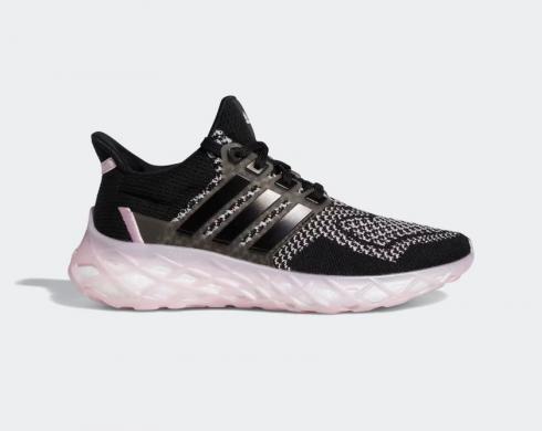 Adidas Ultra Boost Web DNA Core Black Clear Pink GY9093