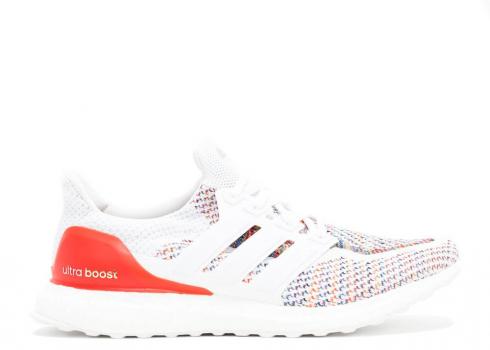 Adidas Ultraboost 2.0 Multi-color hvidt fodtøj Rød BB3911