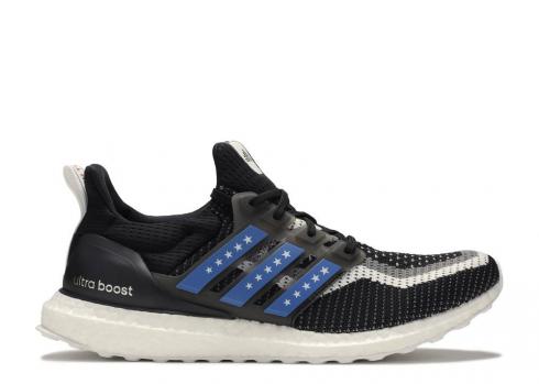 Adidas Ultraboost 2.0 Bintang Dan Garis Blue Core Black Scarlet EG8100