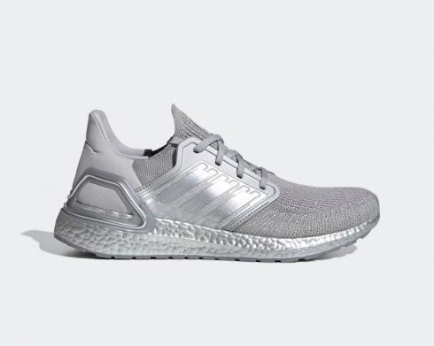 รองเท้าวิ่ง Adidas Ultraboost 20 Silver Metallic FV5336