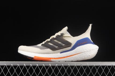 Adidas Ultraboost 21 Wonder Blanc Carbone Rouge Solaire S23869