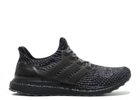 阿迪達斯 Ultraboost 3.0 限量黑銀暗核灰純色 BA8923