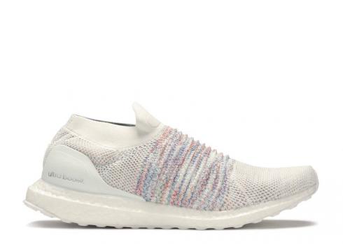 Adidas Ultraboost Laceless White Multicolor Active Green Footwear Merah B37686