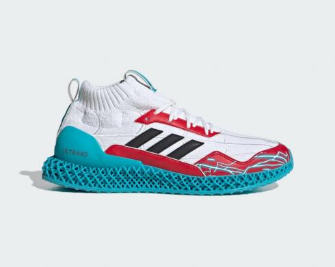 Marvel x Adidas Ultra 4D Mid Evolved Spider-Man 2 Cloud White Team Collegiate Red IG5342 。