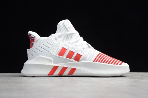 calçado Adidas EQT Basketball ADV Branco Brilhante Vermelho FU9395