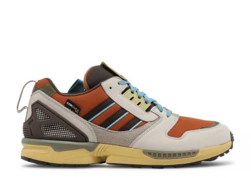 Adidas National Park Foundation X Zx 8000 Yellowstone Copper Linen Tech สีน้ำตาล FY5168