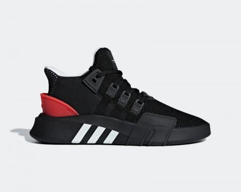 Adidas Originals EQT Bask Core fekete nagy felbontású piros cipőket FU9399