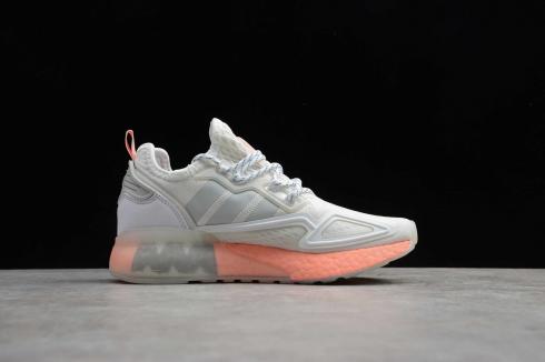 Adidas ZX 2K BOOST Cloud White Pink Grey Running Shoes FY2013