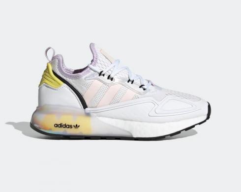 Adidas ZX 2K Boost Cloud White Pink Tint Core Black FY3028