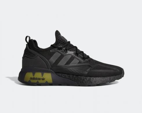 Sepatu Adidas ZX 2K Boost Core Black Solar Yellow FV8453