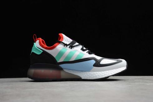 Adidas ZX 2K Boost White Black Red Green Shoes FV2958