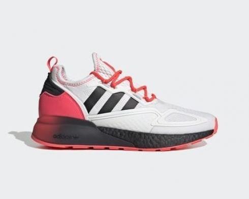 Adidas ZX 2K Boost Bianche Neon Rosse Authentic FY7353