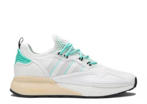 Adidas Zx 2k Boost Gray Hi-res Green Res One Crystal Hi White FX4172 。