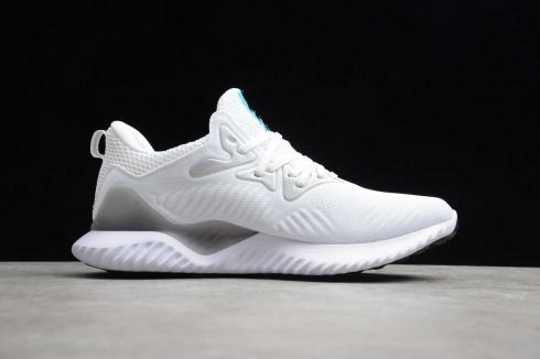 2020 Adidas Alphabounce Beyond Bianco Argento Blu B89096