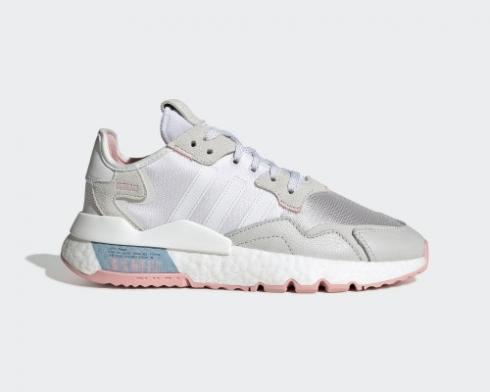 Adidas Originals Nite Jogger Boost White Glory Pink Grey FV4136 2020