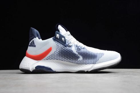 Туфли Addias Alphabounce Instinct Cloud White Navy Blue Red CG5584