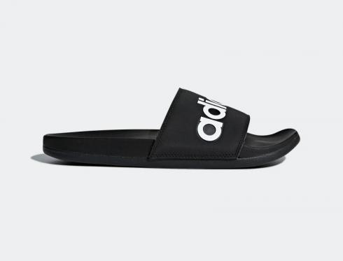 Adidas Adilette Comfort Slides Pantuflas Negro Calzado Blanco FX4293