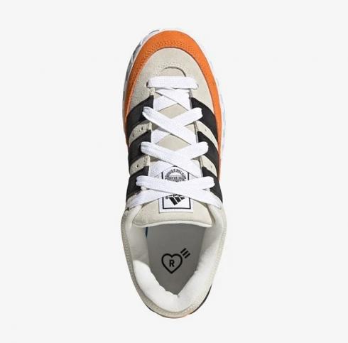 Adidas Adimatic Human Made Off White Core Black Bright Orange HP9916 ...