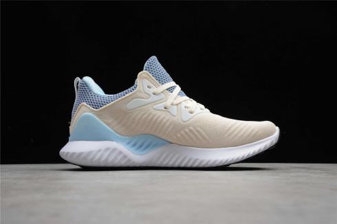 Adidas AlphaBounce Beyond Cloud Hvid Blå Core Sort B78507