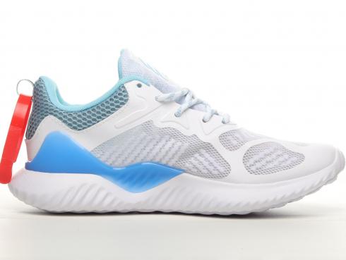 Adidas AlphaBounce Beyond Cloud Hvid Blå Sko B43689