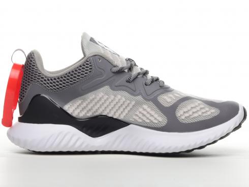 Adidas AlphaBounce Beyond Gray Cloud White Core Black B43685 。