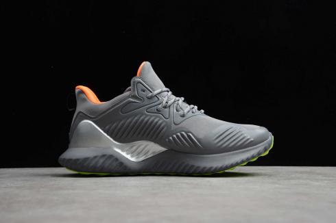 Adidas AlphaBounce Beyond Grey Green Orange Running Shoes B76053