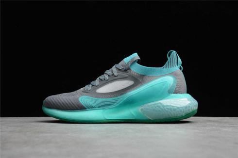 Adidas AlphaBounce Beyond M Gris Oscuro Verde Azul Zapatos CG3420