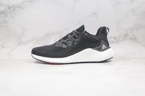 Adidas AlphaBounce Boost Core Black Cloud Hvid Orange Sko EF1281