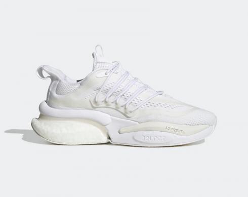 Adidas Alphaboost V1 Triple White Core fehér krétafehér HP2759 ,cipő, tornacipő