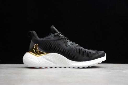 Adidas Alphabounce Boost Core Black Gold White EG6532