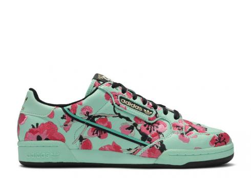 Adidas Arizona X Continental 80 Green Tea с женьшенем и медовым ядром White Black Vivid Berry FU7788