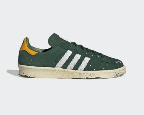 Adidas COOK x Campus 80 Paint Splatter Dark Green Footwear White Chalk GY7005、シューズ、スニーカー