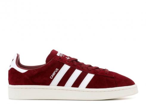 Adidas Campus Collegiate Borgoña Tiza Corriendo Blanco BZ0087