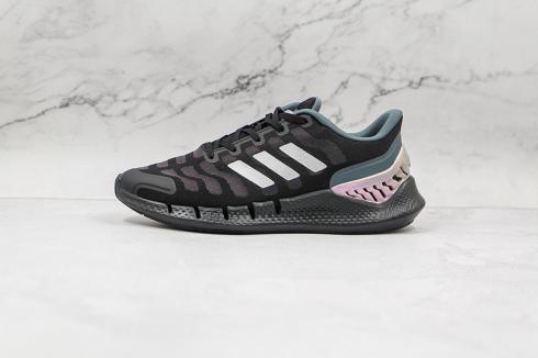 Sepatu Adidas Climacool Core Hitam Ungu Hijau FW1744