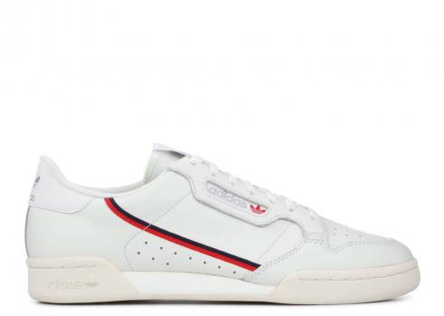Adidas Continental 80 Rascal Running White Scarlet Off B41680
