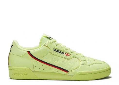 Adidas Continental 80 Semi-frozen Yellow Semi Frozen Collegiate Scarlet Navy B41675