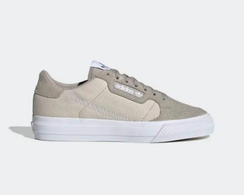 Adidas Continental Vulc Light Brown Cloud White Clear Brown EF9316