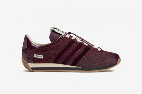 Adidas Country Og X Song For The Mute JH9011 Core White Black Maroon Cream