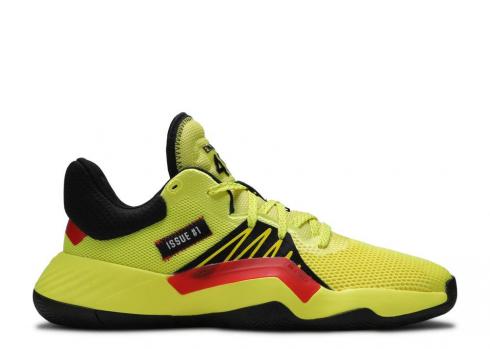 Adidas D.o.n. Issue 1 Shock Yellow Core Black Active Red EG5667