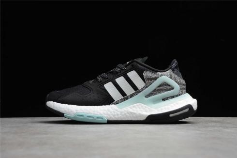 Adidas Day Jogger Black White Light Blue Shoes FV4538