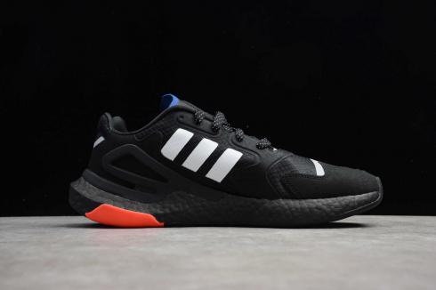Adidas Day Jogger Core Hitam Hijau Oranye Cloud Putih FW3032